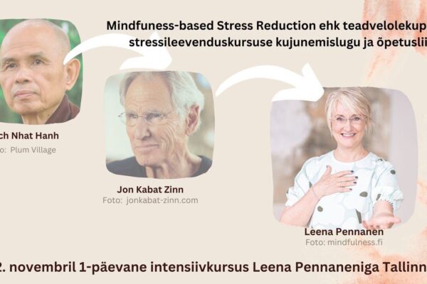 Mindfulness (teavdelolekupraktikate) intensiivkursus Leena Pennenaniga – MBSR originaalkursuse tuum